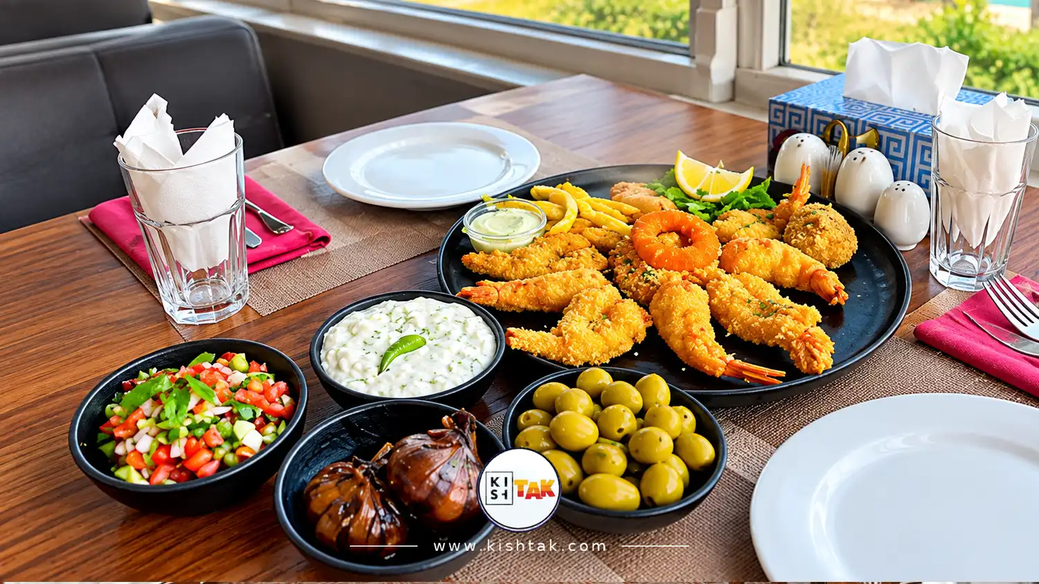 غذای دریایی رستوران میرمهنا کیش